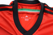 Adidas Embroidered Logo Red & Black Mexico Soccer Jersey - ThriftedThreads.com