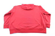 Adidas Embroidered Logo Red & Black Striped Pullover Hoodie - ThriftedThreads.com