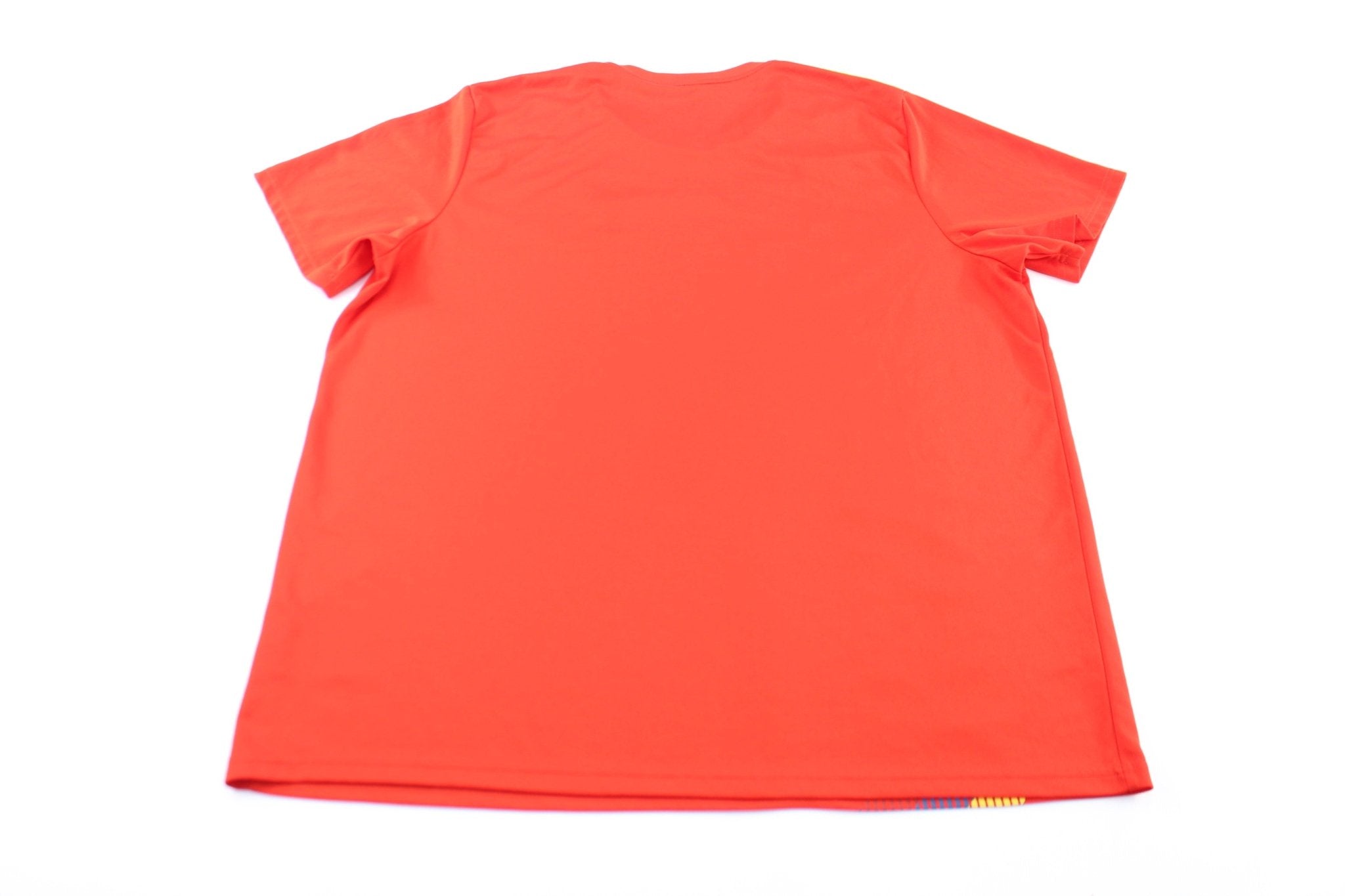 Adidas Embroidered Logo Spain Striped Soccer Jersey - ThriftedThreads.com