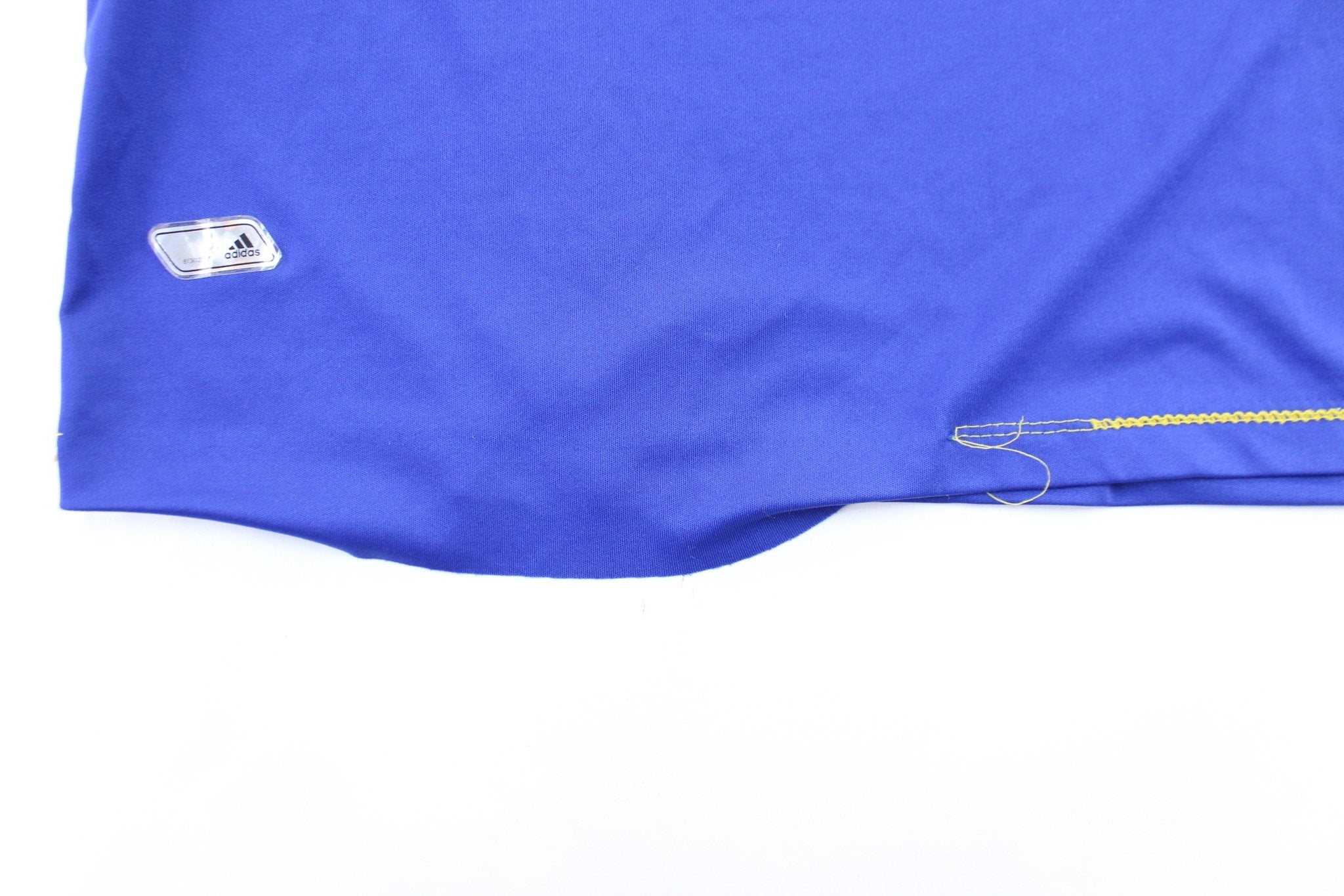 Adidas Embroidered Logo Tanzania Striped Soccer Jersey - ThriftedThreads.com