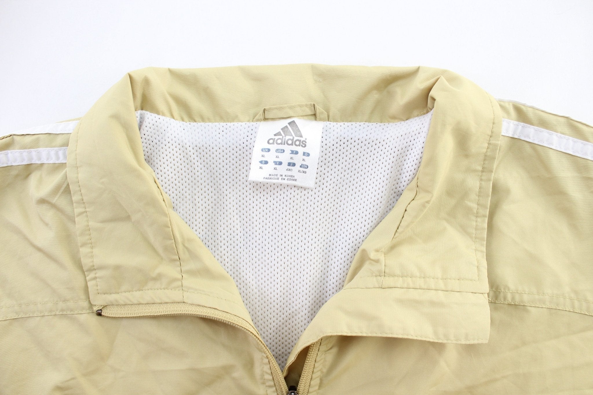 Adidas Embroidered Logo University of Pittsburgh Striped Pullover Jacket - Jacket - Thrifted Threads