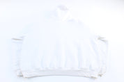 Adidas Embroidered Logo White Pullover Hoodie - ThriftedThreads.com