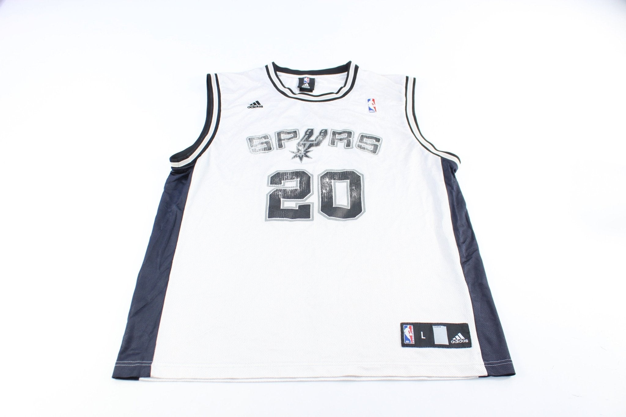 Adidas Logo San Antonio Spurs Manu Ginobili Jersey - ThriftedThreads.com