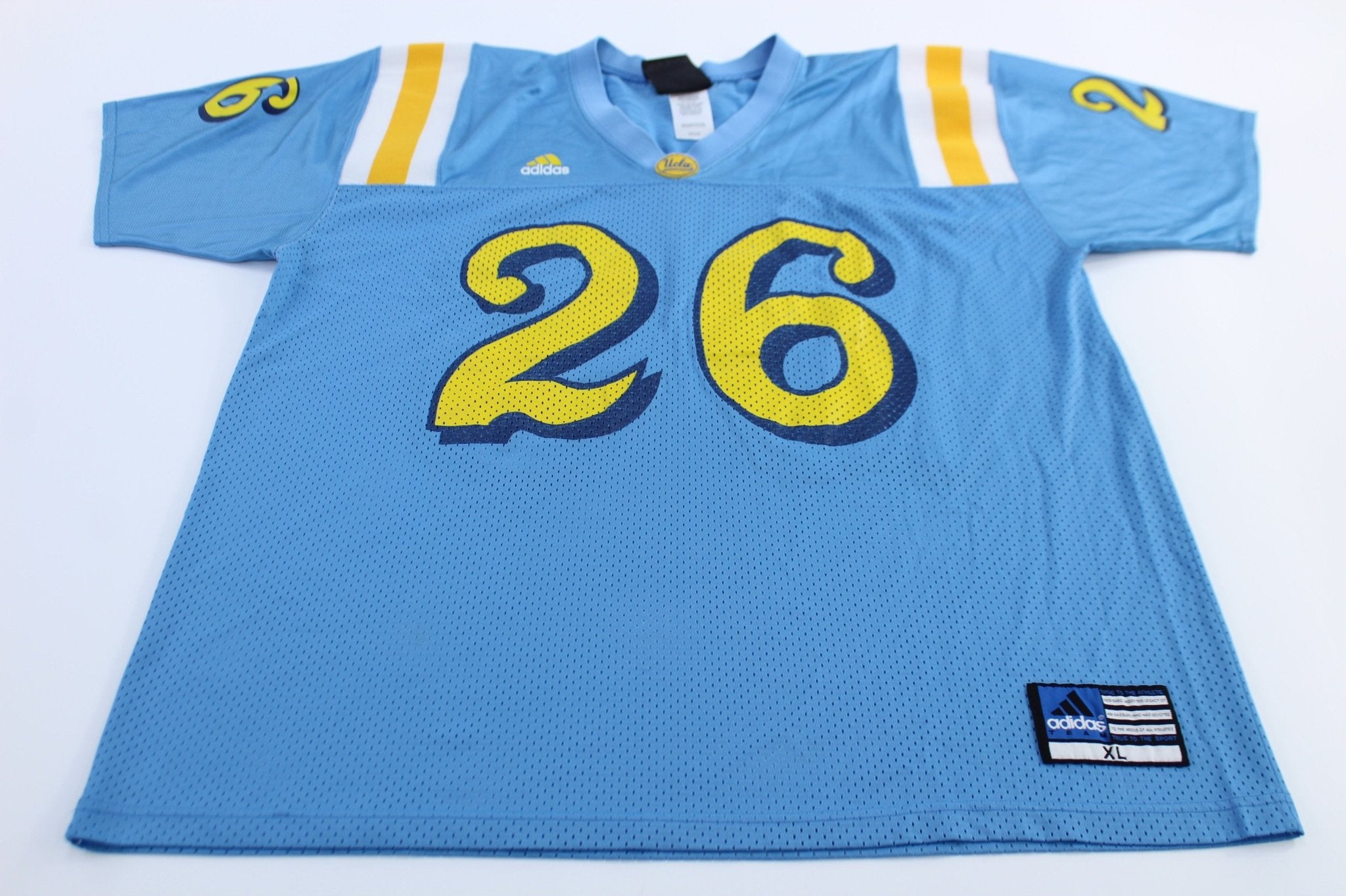 Adidas Logo University of California Los Angeles 26 Football Jersey - ThriftedThreads.com