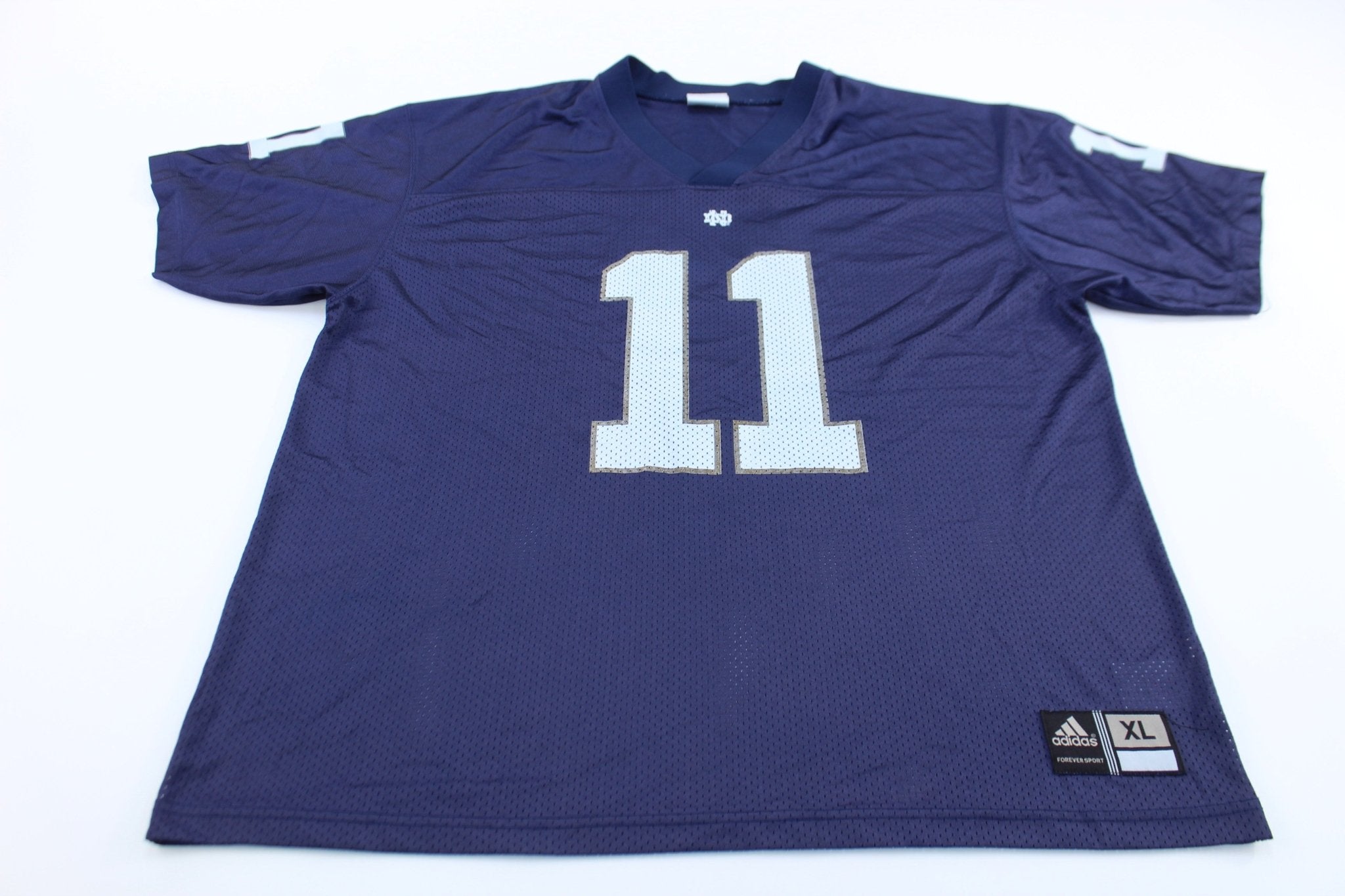 Adidas Logo University of Notre Dame #11 Football Jersey - ThriftedThreads.com