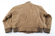 Adventure Bound Brown Leather Zip Up Jacket - ThriftedThreads.com