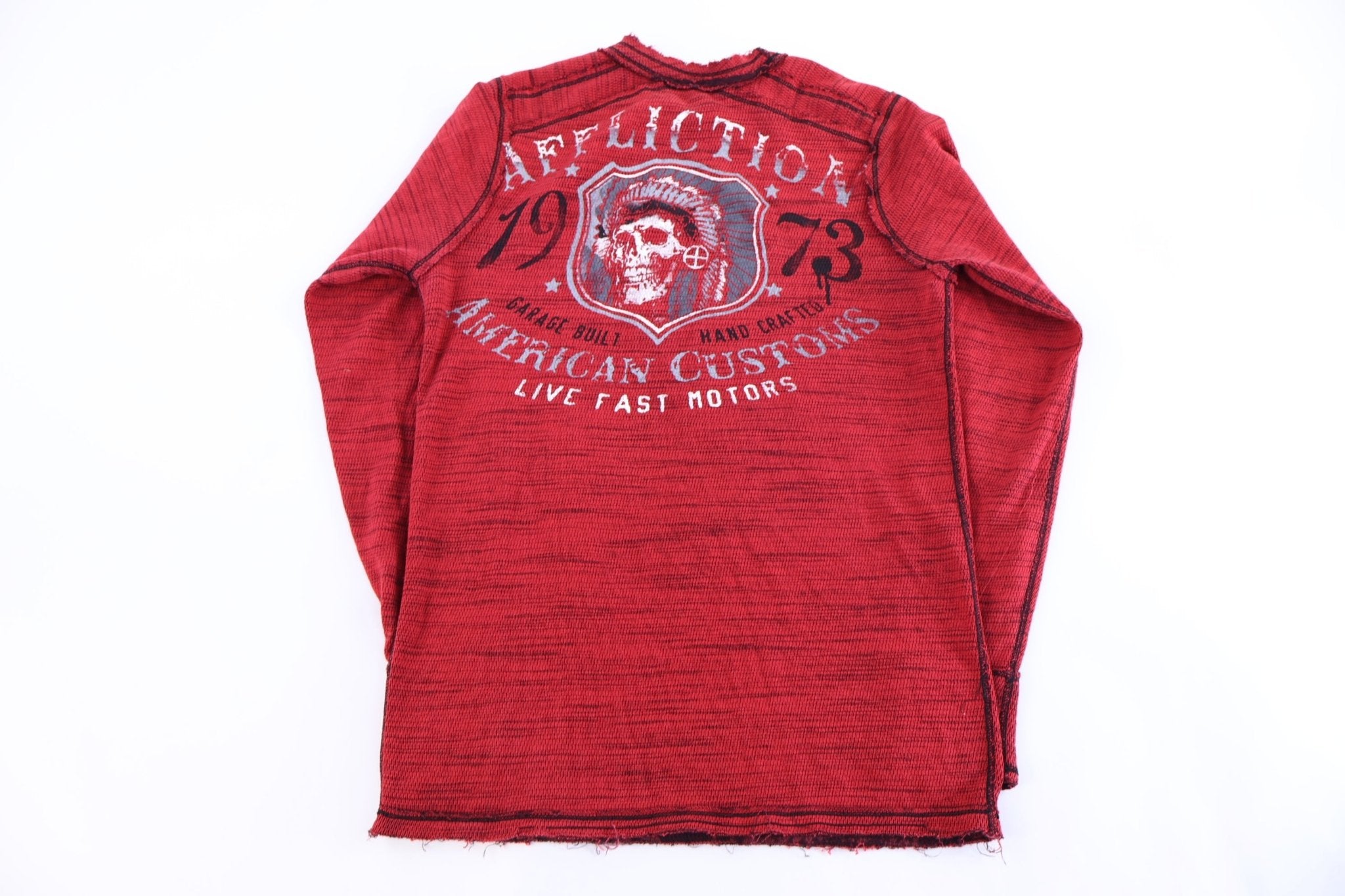 Affliction Grunge Graphic Reversible LS T-shirt - Shirts & Tops - Thrifted Threads