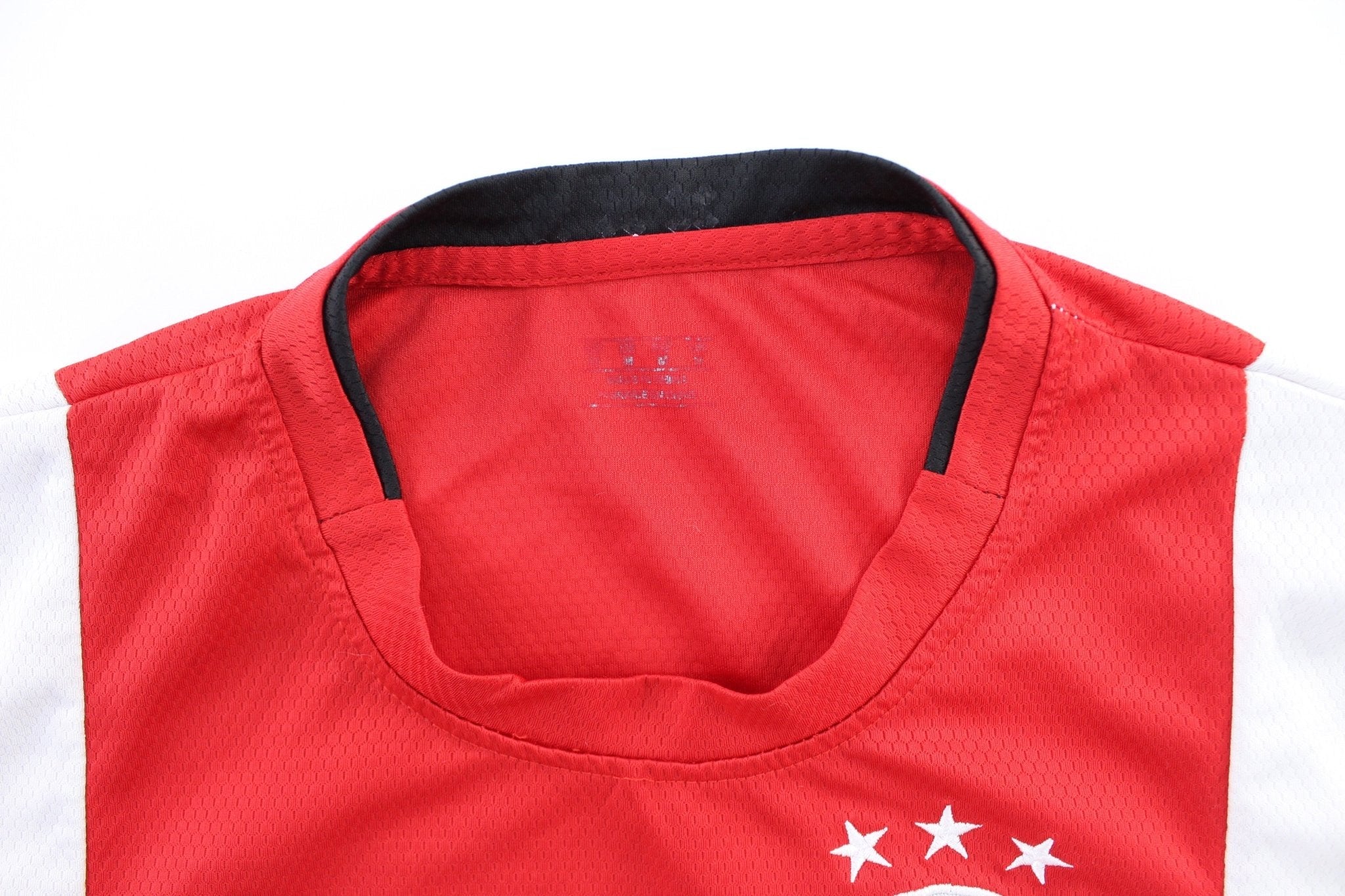 Ajax Amsterdam Embroidered Logo Red & White 13 Soccer Jersey - Jerseys/Tanks - Thrifted Threads