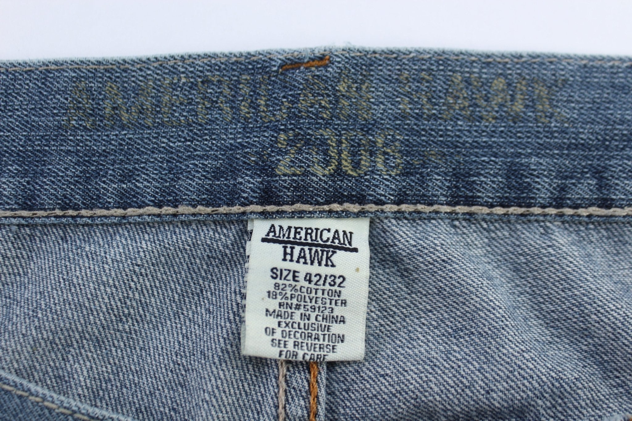 American Hawk Medium Wash Denim Jeans - Pants/Shorts - Thrifted Threads
