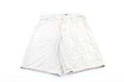 Anchor Blue Beige Denim Shorts - ThriftedThreads.com