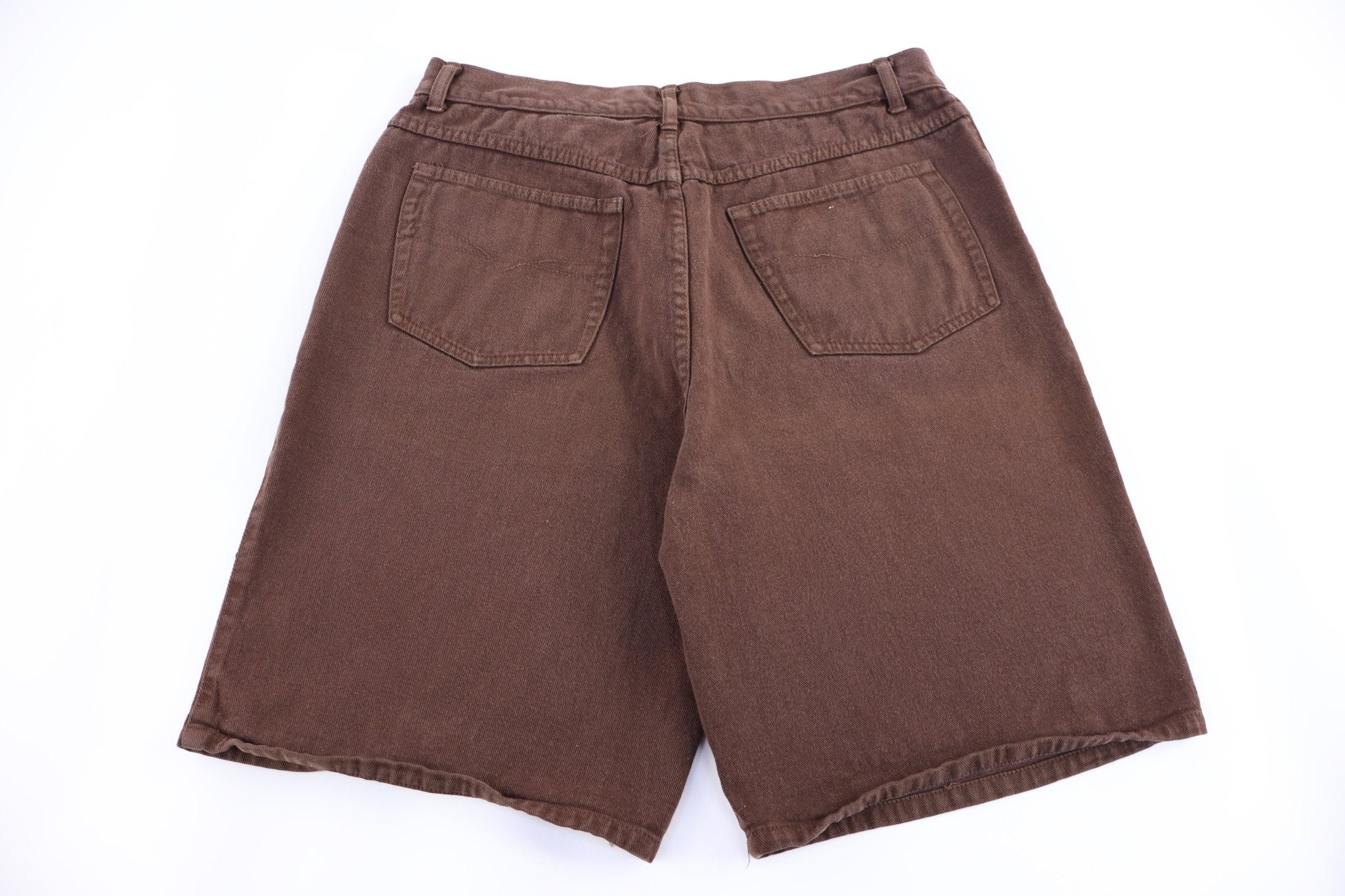 Anchor Blue Loose Brown Denim Shorts - Pants/Shorts - Thrifted Threads