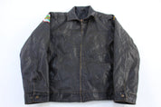 Arizona Full Zip Faux Leather Jacket - Jacket - Thrifted Threads