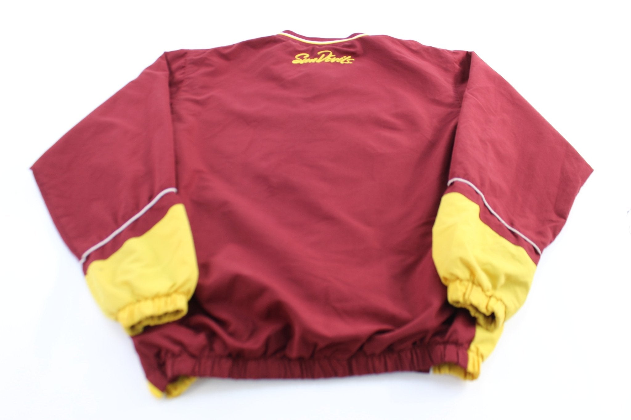 Arizona State University Sun Devils Embroidered Windbreaker Pullover - ThriftedThreads.com