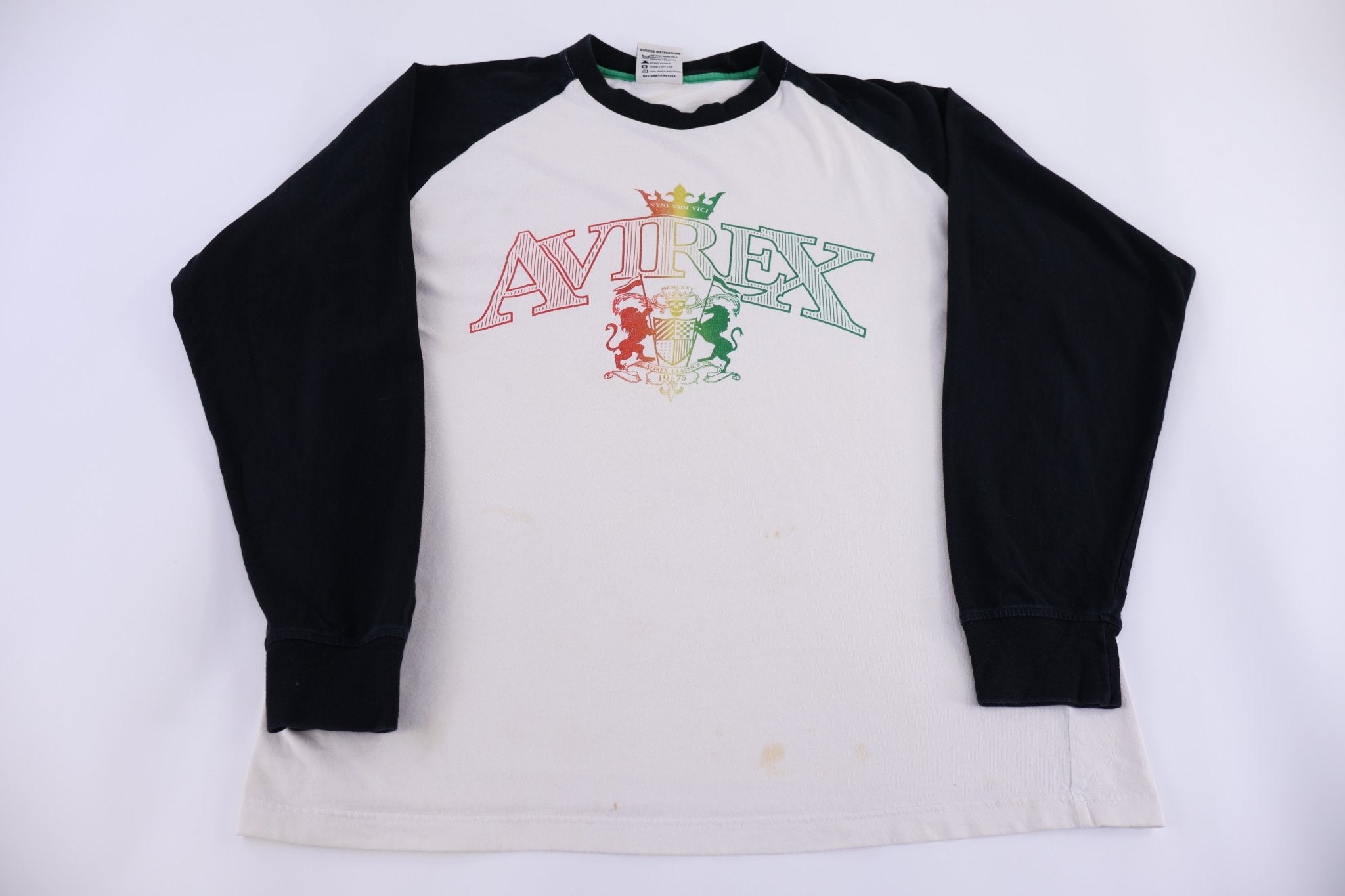Avirex Multicolor Raglan LS T-shirt - Shirts & Tops - Thrifted Threads