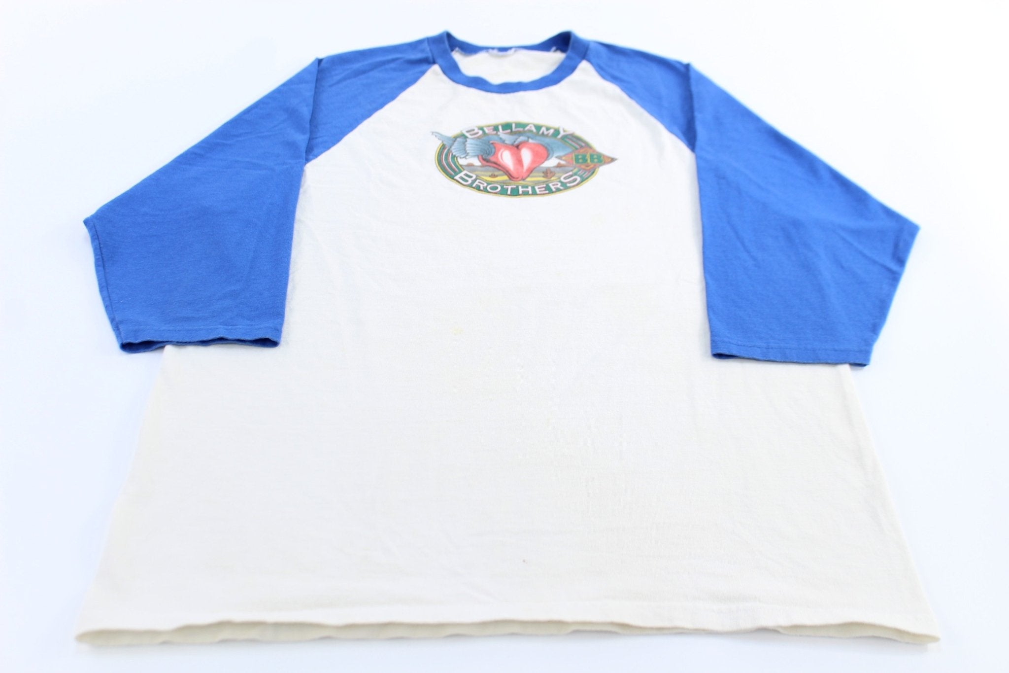 Bellamy Brothers Let Your Love Flow Raglan T-Shirt - ThriftedThreads.com