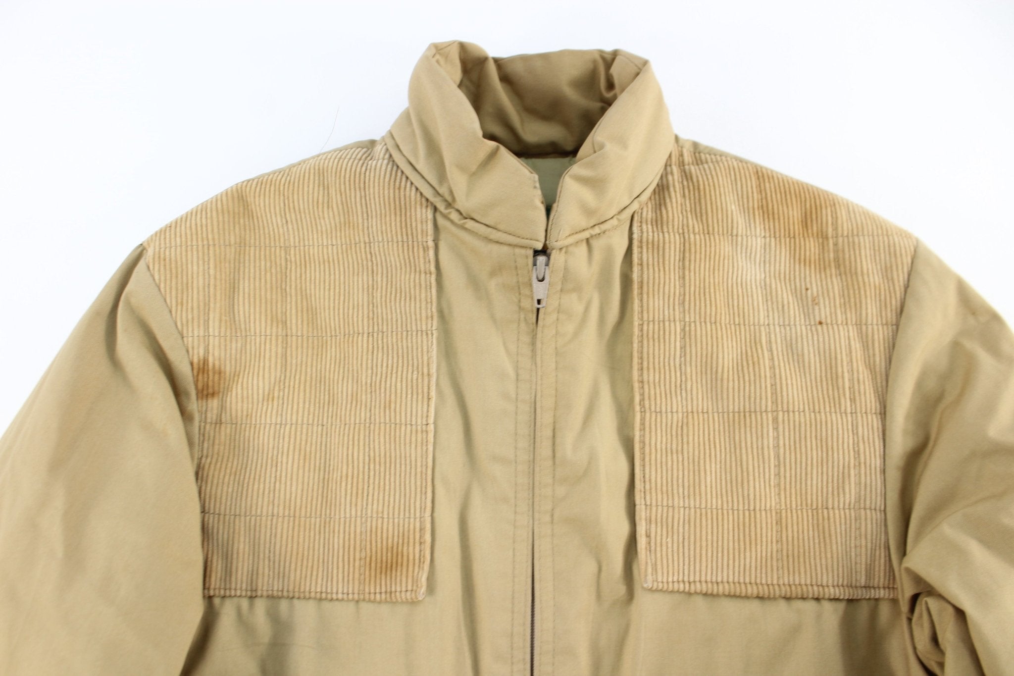 Big Bore Tan Zip Up Jacket - Jackets - Thrifted Threads