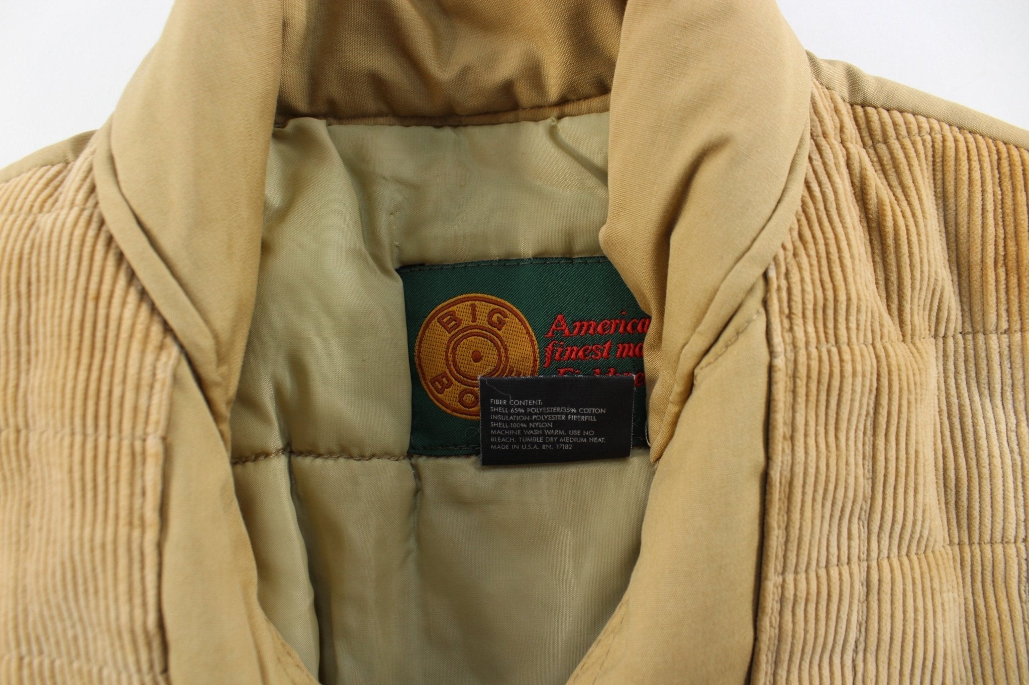 Big Bore Tan Zip Up Jacket - Jackets - Thrifted Threads