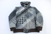 Billabong Geometric Pattern Grey Full Zip Jacket - Jacket - Thrifted Threads