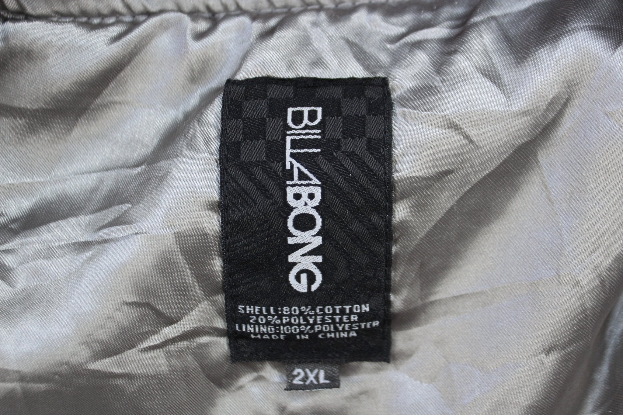 Billabong Geometric Pattern Grey Full Zip Jacket - Jacket - Thrifted Threads