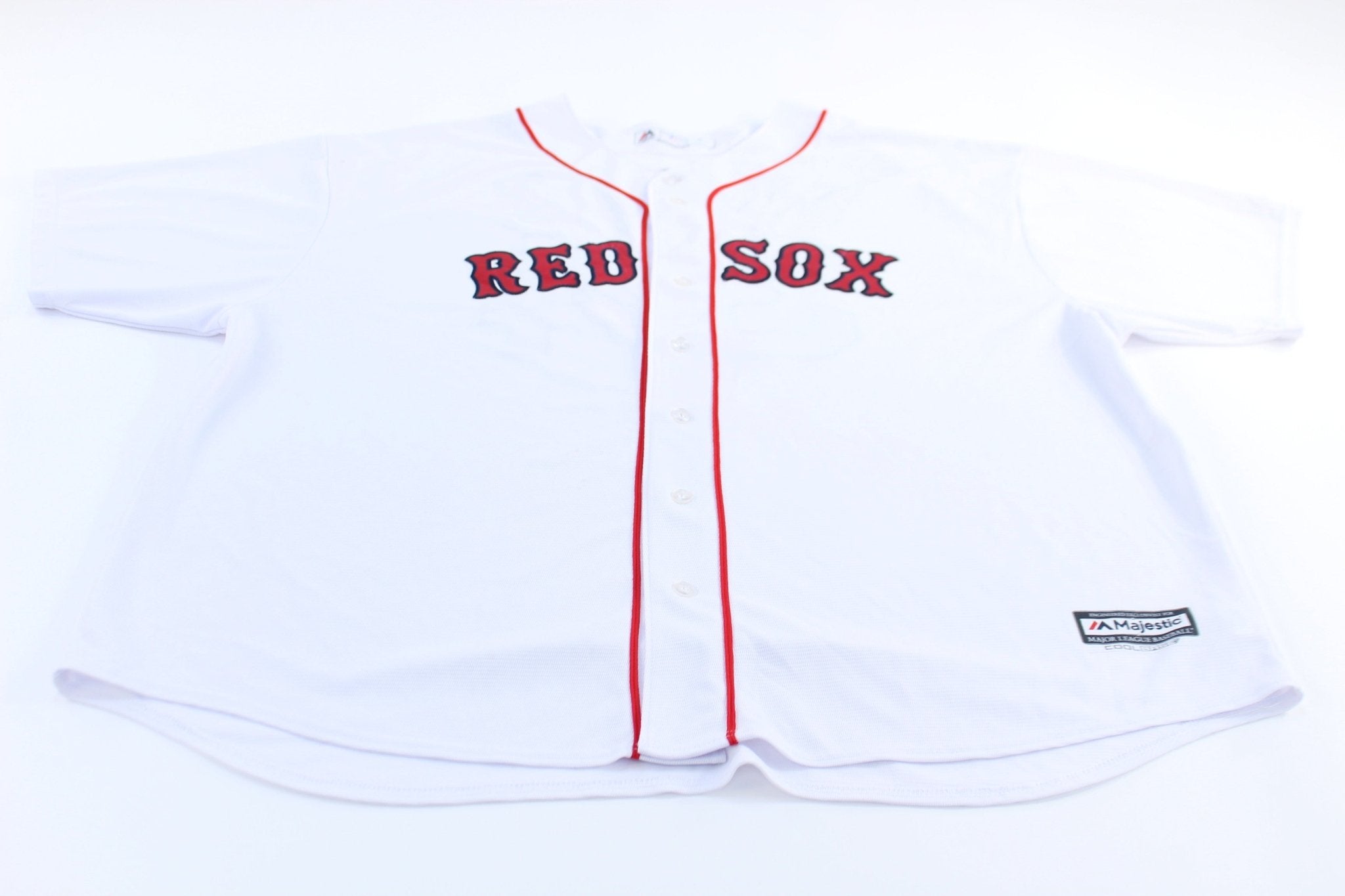 Boston Red Sox David Ortiz Majestic Baseball Jersey - ThriftedThreads.com