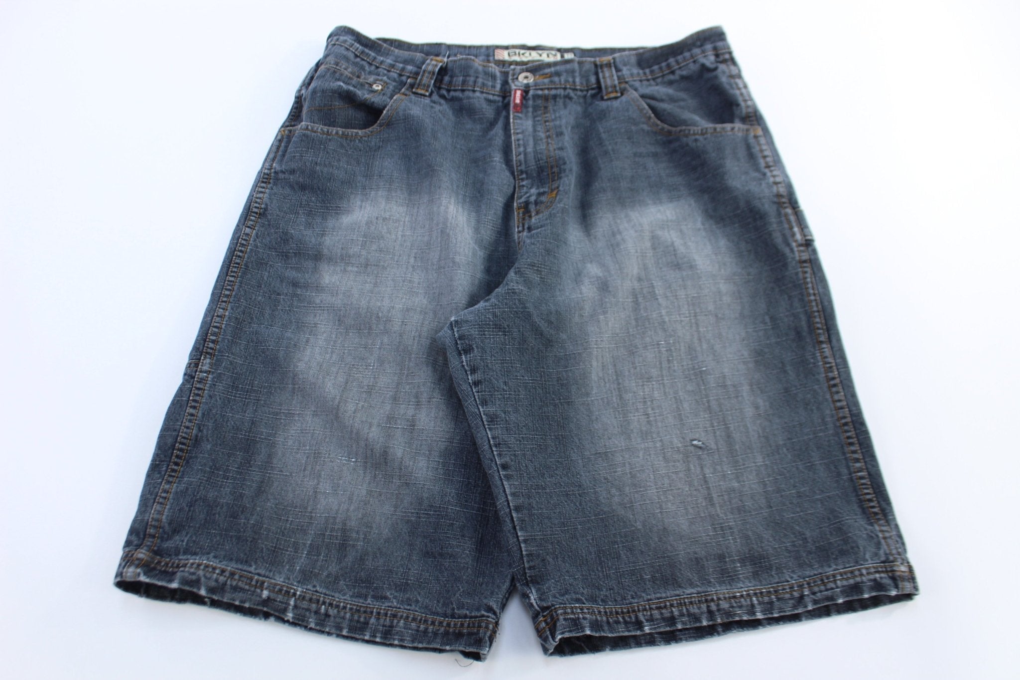 Brooklyn Xpress Dark Wash Denim Shorts - Pants/Shorts - Thrifted Threads
