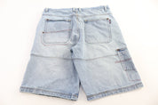 Brooklyn Xpress Light Wash Denim Shorts - Pants/Shorts - Thrifted Threads