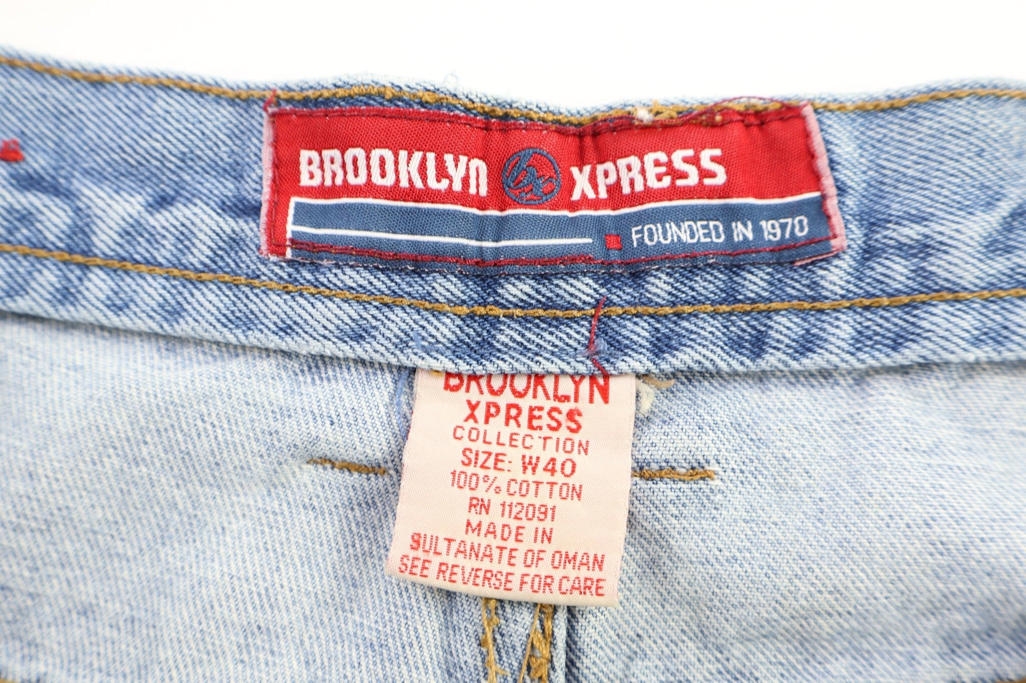 Brooklyn Xpress Light Wash Denim Shorts - Pants/Shorts - Thrifted Threads