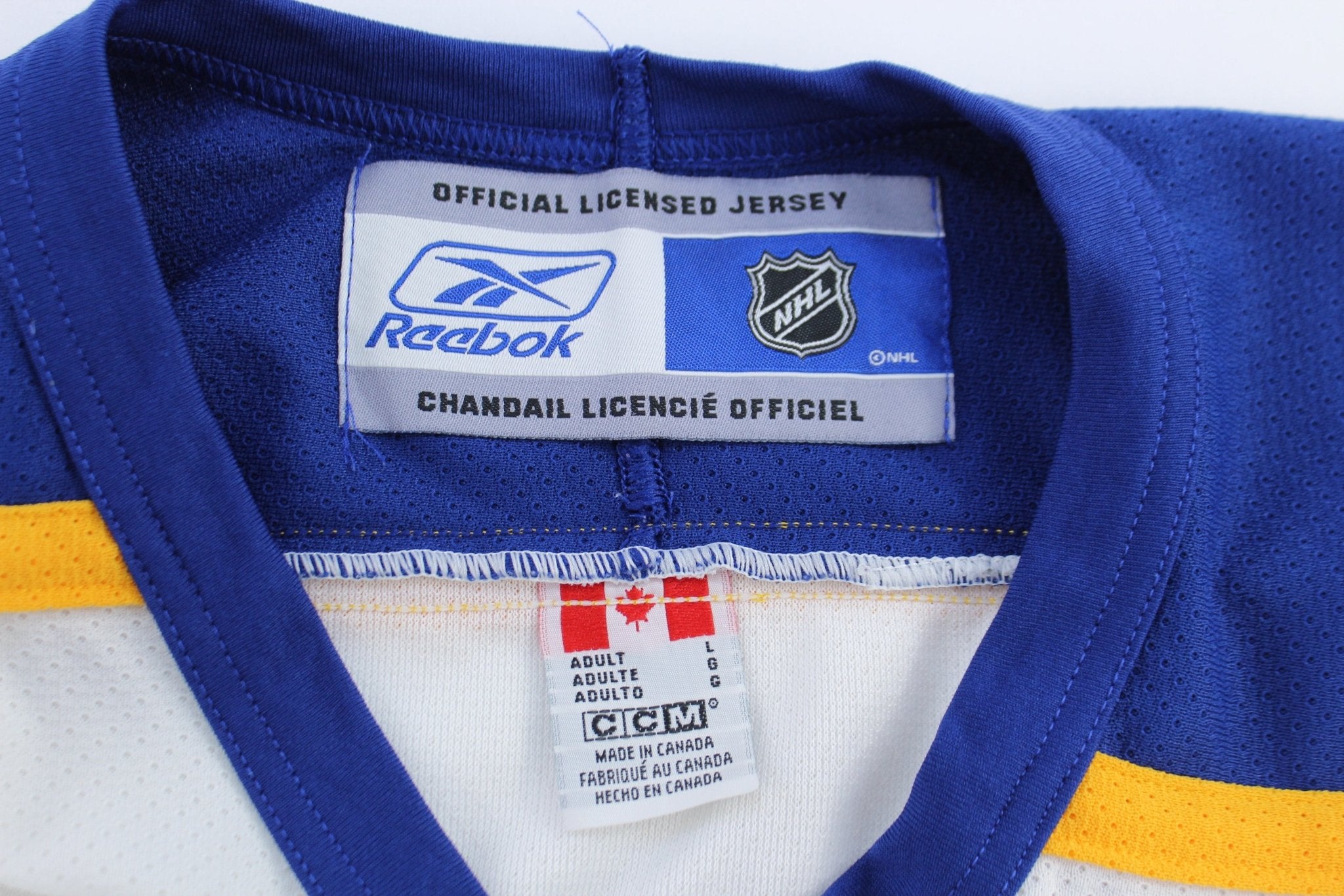 Buffalo Sabres Embroidered Reebok Ice Hockey Jersey - ThriftedThreads.com