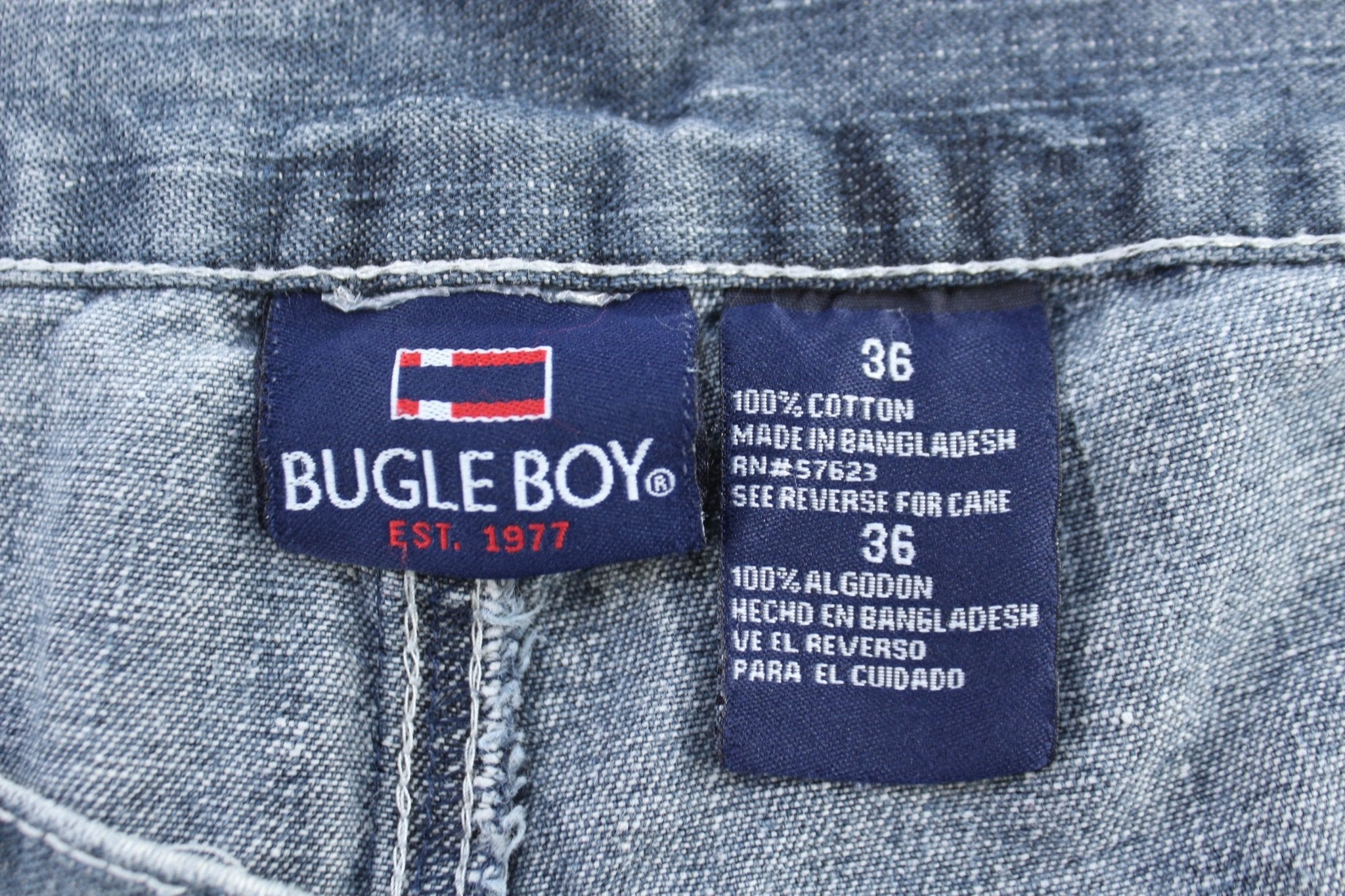 Bugle Boy Dark Washed Denim Shorts - Pants/Shorts - Thrifted Threads