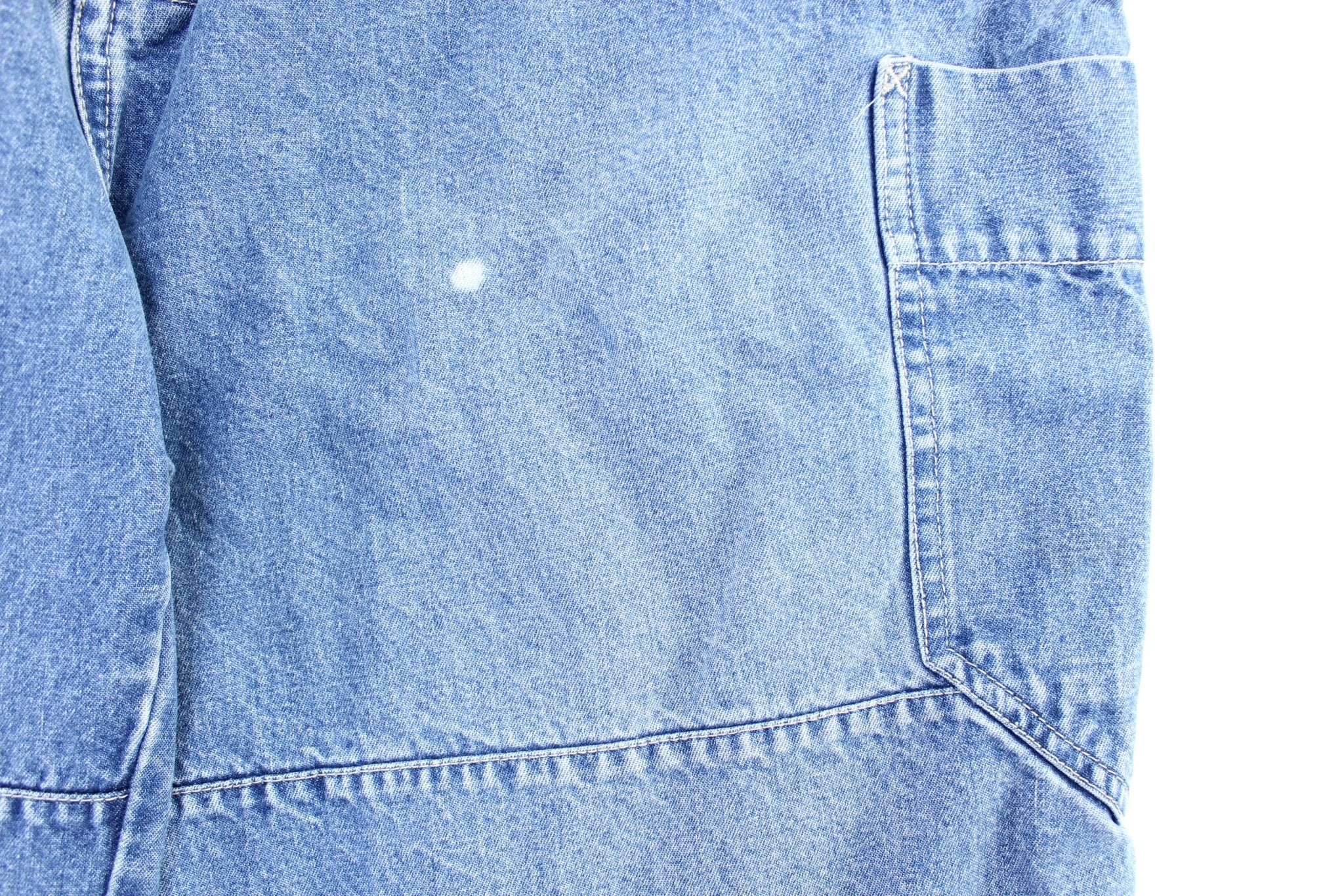 Bugle Boy Denim Carpenter Shorts - ThriftedThreads.com