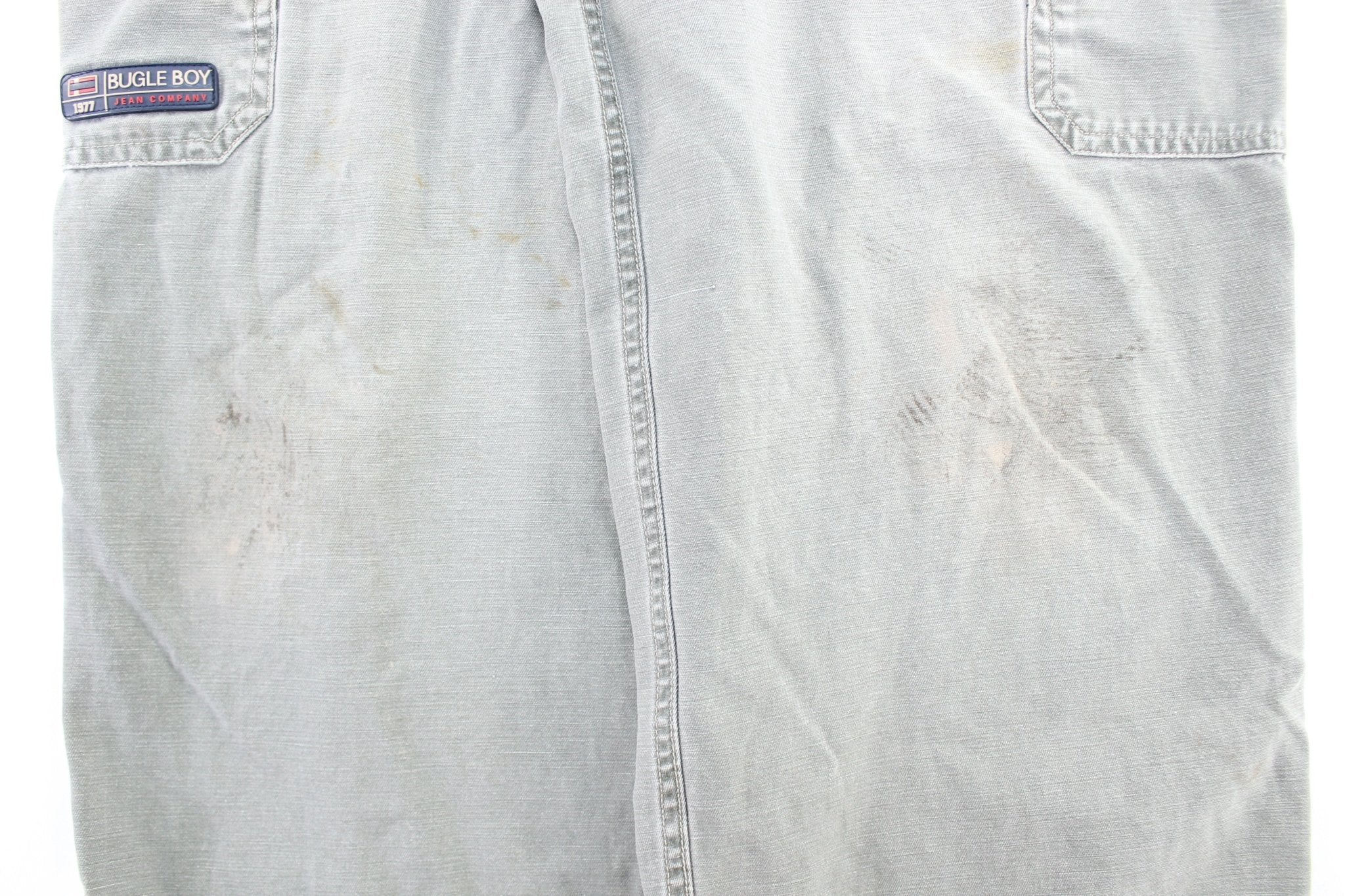 Bugle Boy Green Cargo Pants - ThriftedThreads.com