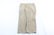 Carhart Logo Patch Light Khaki Carpenter Pants - ThriftedThreads.com