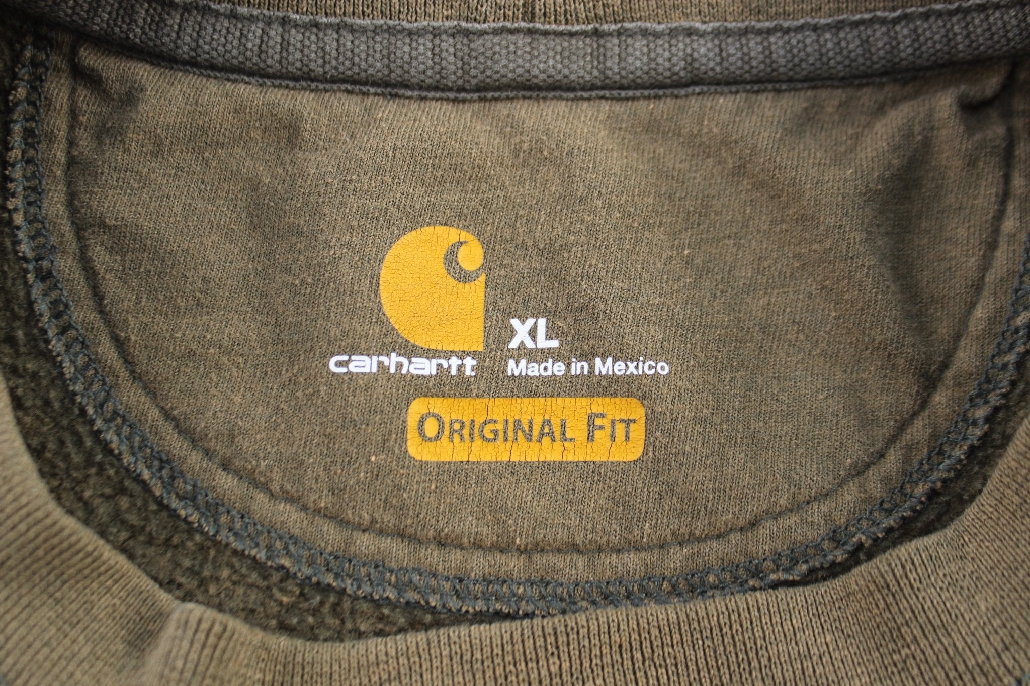 Carhartt Green Midweight Graphic Crewneck Sweatshirt - ThriftedThreads.com