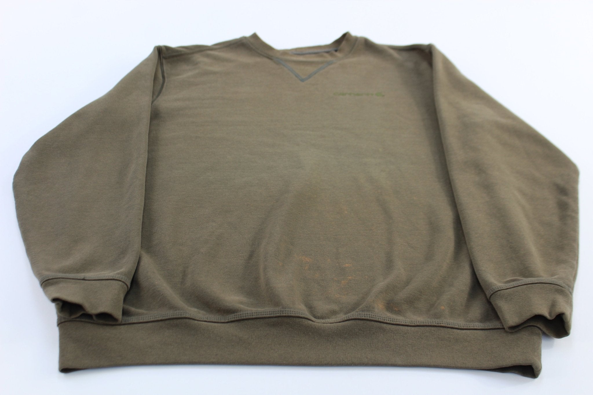 Carhartt Green Midweight Graphic Crewneck Sweatshirt - ThriftedThreads.com