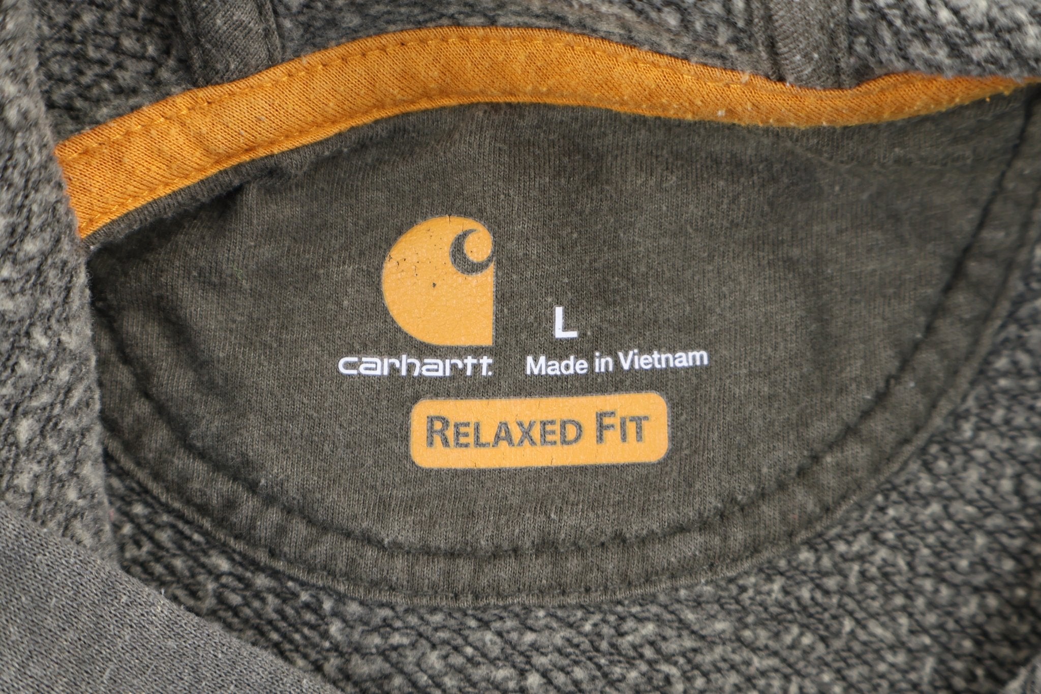 Carhartt Logo Graphic Green Pullover Hoodie - Sweatshirt - Thrifted Threads