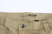 Carhartt Logo Light Tan Carpenter Pants - ThriftedThreads.com