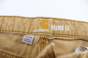 Carhartt Logo Light Tan Carpenter Pants - Pants/Shorts - Thrifted Threads