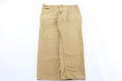 Carhartt Logo Light Tan Carpenter Pants - Pants/Shorts - Thrifted Threads