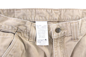 Carhartt Logo Patch Beige Carpenter Pants - ThriftedThreads.com