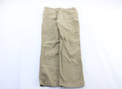 Carhartt Logo Patch Beige Carpenter Pants - ThriftedThreads.com