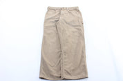 Carhartt Logo Patch Beige Carpenter Pants - ThriftedThreads.com