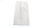 Carhartt Logo Patch Beige Carpenter Pants - Pants/Shorts - Thrifted Threads