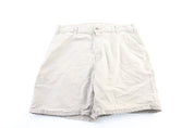 Carhartt Logo Patch Beige Carpenter Shorts - ThriftedThreads.com