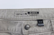 Carhartt Logo Patch Beige Pants - ThriftedThreads.com