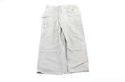 Carhartt Logo Patch Beige Workwear Pants - ThriftedThreads.com