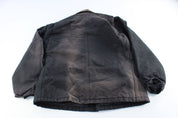 Carhartt Logo Patch Black Arctic Traditional Zip Up Jacket - ThriftedThreads.com