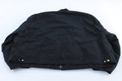 Carhartt Logo Patch Black Blanket Lined Detroit Jacket - ThriftedThreads.com