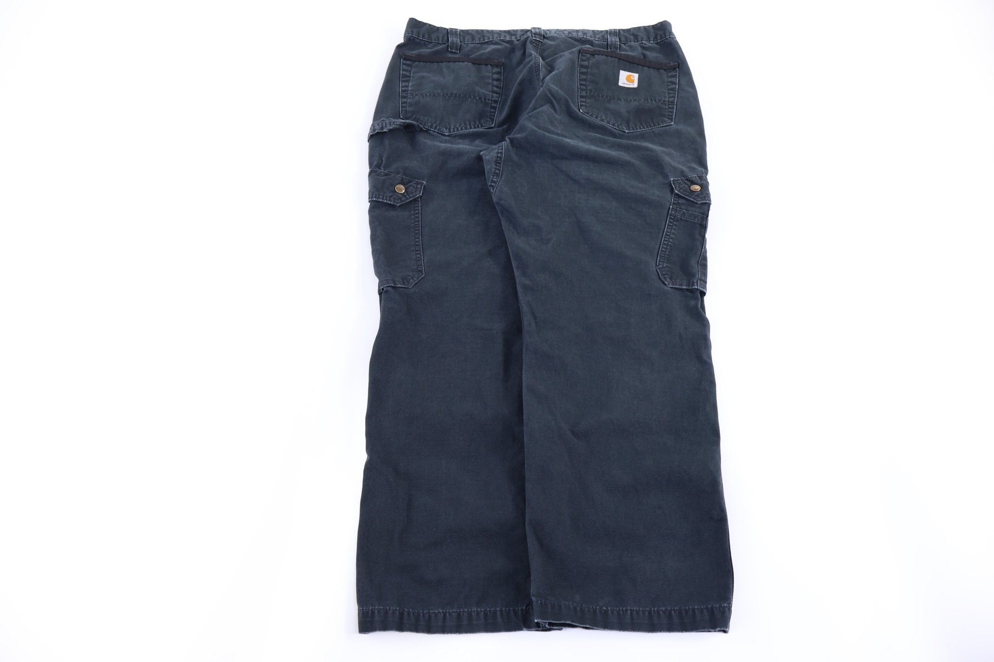 Carhartt Logo Patch Black Cargo Pants - Pants/Shorts - Thrifted Threads