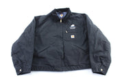 Carhartt Logo Patch Black Detroit Zip Up Jacket - Jacket - Thrifted Threads