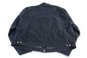 Carhartt Logo Patch Black Full Zip Detroit Jacket - jacket - Thrifted Threads